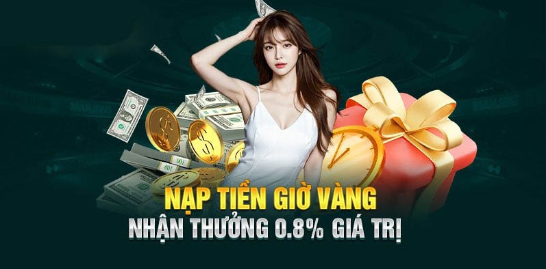 Nhận khuyến mại khi nạp tiền đúng giờ vàng