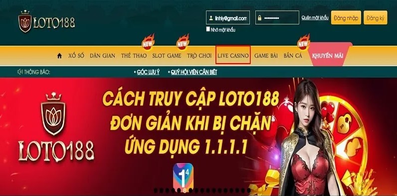 Những nhà cung cấp uy tín của Casino online Loto188